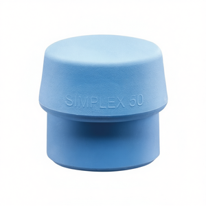 Marteau à percussion SIMPLEX à tête souple 40 mm TPE bleu blanc HALDER - Product Image 3