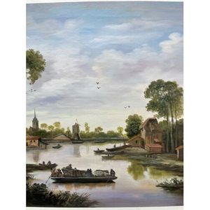 Dipinti a Olio 100% Fatti a Mano su Tela 36x24 Pollici, Prodotto d'Arte su Tela - Product Image 1