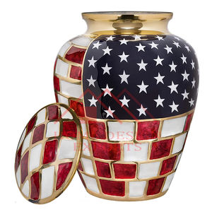 Latest Design Classic Patriotic Flag <b>Large</b> Cremation <b>Urn</b> for Human Ashes - Product Image 2