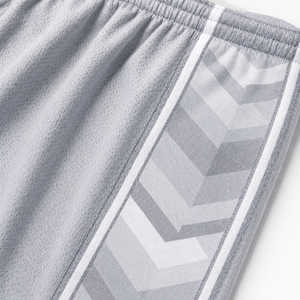 Uniforme de Baloncesto Personalizado para Hombre, Gris, Transpirable, de Malla, con Sublimación, de Alta Calidad, que Absorbe la Humedad - Product Image 6