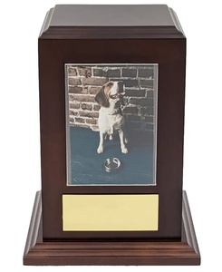 Urnas de cremación de madera hechas a mano de estilo americano para cenizas de gatos y perros Urnas funerarias modernas para restos de mascotas al por mayor - Product Image 2