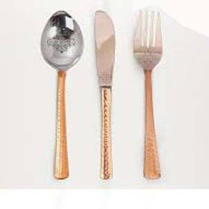 Elegante juego de cubiertos de acero inoxidable pulido con espejo plateado con diseño de mango de hueso en forma de U Vajilla - Product Image 5