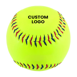2 Pelotas de Softbol Ligeras con Logotipo Personalizado, Material de Corcho y Cuero Duradero de Alta Calidad para Entrenamiento - Product Image 1