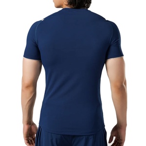 เสื้อยืดออกกำลังกายแบบรัดรูปทรงปกติ คุณภาพสูง ยืดหยุ่นได้ ผลิตจากผ้าฝ้าย 100% ระบายอากาศดี เป็นมิตรต่อสิ่งแวดล้อม เหมาะสำหรับการออกกำลังกาย ขายส่ง - Product Image 6