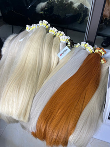 Super double drawn Vietnamese Remy Bulk Hair in Straight Wavy and Body Wavy Color #1 #4 to #<b>PLA</b> Full Length 50cm to 70cm - Product Image 2