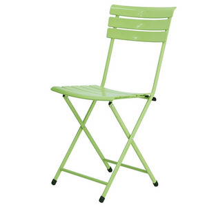 Chaise de patio pliante contemporaine en fer pour extérieur, confortable, GCF114, 3 couleurs, empilable et pliable pour jardin, événements et entrepôt - Product Image 4