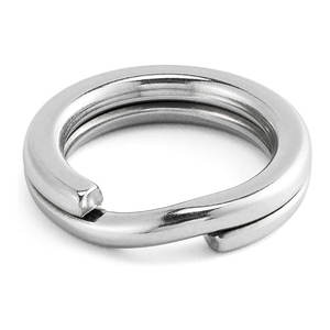 Anneaux fendus pour matériel de pêche en acier inoxydable, robustes et durables, résistants à la rouille, pour hameçons et leurres - Product Image 1