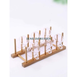 Soporte de vidrio de madera Estante para whisky y licores Estante para vasos de chupito La mejor calidad y Bar Restaurante y suministros de uso para fiestas de la India - Product Image 4