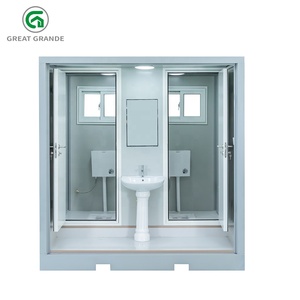 Toilettes portables pour deux personnes, toilettes mobiles pour <span class=keywords><strong>travaux</strong></span> en extérieur, pour chantier de construction, toilettes portables durables pour les travailleurs - Product Image 1