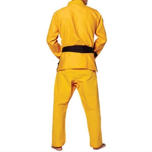 Uniformes de Kimono BJJ de algodón 100% para hombre, diseño personalizado, mangas completas, ropa deportiva lisa en blanco, servicio OEM, precio bajo - Product Image 3