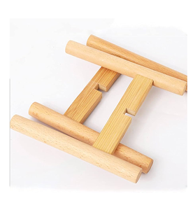 Soporte de maceta de madera de mango para exteriores hecho a mano diseño clásico decorativo vivero maceta soporte producto de Venta caliente - Product Image 2