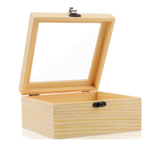 Eco-Friendly Latest Wood Jewelry <b>Box</b> <b>Hinged</b> Lids Carved Custom Made Hot Sale Unfinished Wood Jewelry <b>Box</b> - Product Image 4