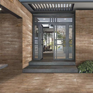 600x1200mm moderno antideslizante tallado desgastado madera CHOCO pulido azulejos de porcelana esmaltada antibacteriano para hoteles Interior al aire libre - Product Image 1