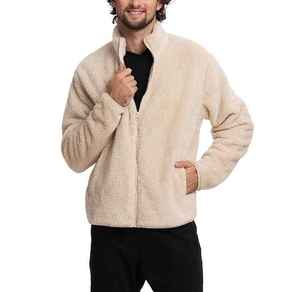 Chaqueta de Invierno Personalizada con Cremallera 100% Poliéster, Chaqueta Polar Transpirable para Hombre, Chaqueta Polar Personalizada para Hombre - Product Image 1