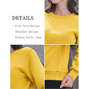 Sudadera con capucha de forro polar acogedora, informal, holgada, para mujer, suéter térmico de invierno, jersey suave de manga larga, top cálido - Product Image 5