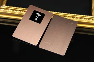 Pop-Up Aluminium Metalen Rfid Roestvrijstalen Creditcard Voor Nfc-Bedrijven