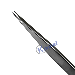 Pince à épiler d'extension de cils à pointe de fibre, outils d'extension de cils longs et pointus incurvés, vente en gros - Product Image 6