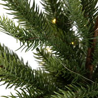 Neuartiges Design 60cm Realistischer Topf-Weihnachtsbaum mit LED-Beleuchtung, Geeignet für Heimdekoration
