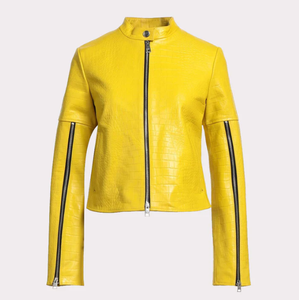 Hot 2026 modèle hommes femmes vêtements en cuir veste nouvelle mode hommes veste en cuir coupe-vent en cuir veste 2025 - Product Image 3