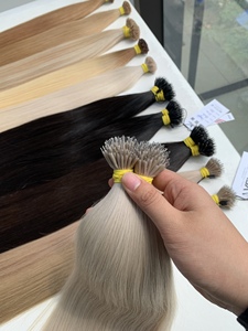 Extensions de cheveux de qualité supérieure, pointes en nano-anneaux, 100% cheveux vierges vietnamiens, qualité supérieure, couleur foncée - Product Image 3