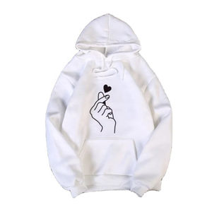 Sweat à capuche pour femme, manches longues, décontracté, uni, polaire, 100% coton, écologique, respirant, logo personnalisable sur le devant - Product Image 3