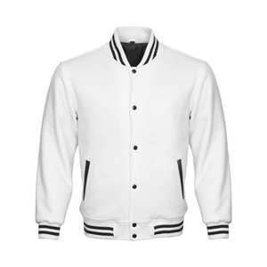 Kivotech-Chaqueta de béisbol Estilo Vintage para hombre, chaqueta bomber lisa con logotipo estampado, calidad 100% - Product Image 2