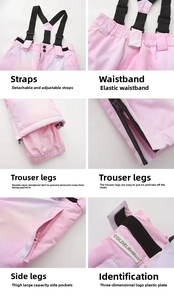 Traje de Esquí Térmico de Invierno Unisex de Talla Grande, Chaqueta Impermeable con Capucha y Pantalones, Conjunto Cortavientos para Snowboard con Cremallera - Product Image 5