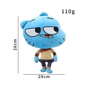 Peluche HECION <span class=keywords><strong>di</strong></span> Gumball, Personaggio <span class=keywords><strong>di</strong></span> Gumball, Bambola Morbida Ricamata, Oggetto da Collezione Anime - Product Image 4