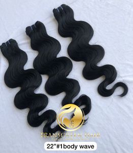 Qualité supérieure Exportation en gros Temple indien Vierge 22 ''Couleur #1 Extension de paquet d'onde corporelle Donateur unique Fournisseur indien - Product Image 5