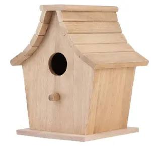 Wholesaler Wood Bird House Breeding Bird House Pet Supplies for Parrots Budgerigar Small Birds for Hanging Birdhouse