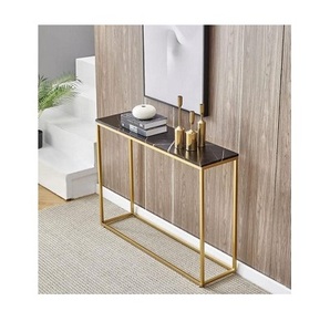 Tables de console en métal fabriquées à la main avec une finition antique élégante parfaite pour le stockage élégant et l'utilisation décorative - Product Image 2