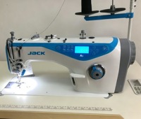 Machine à coudre industrielle à point droit à aiguille simple à entraînement direct informatisée JACK A3 d'occasion