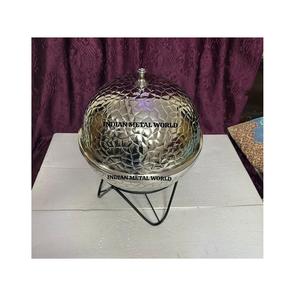Hot pot exclusif en acier inoxydable de qualité design antique nourriture ramadan servant chaud par le monde du métal indien - Product Image 3