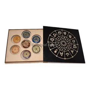 Caja del zodiaco con piedras curativas grabadas en chakras | Obtenga la mejor calidad y tarifas de Cajas de Regalo en línea | Fabricante de Piedras Grabadas