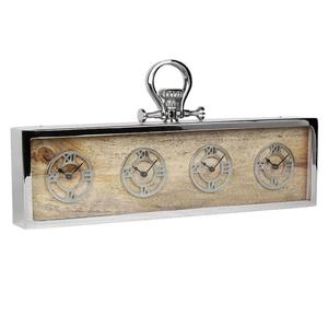 4 Clocks Single Piece Decorative 4 Selected <b>Time</b> Displaying Desk Clock Business <b>Gifts</b> Table Decoration Items - Product Image 1