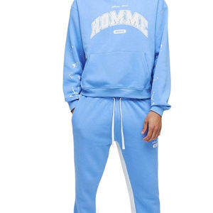 Conjunto de chándal de dos piezas para hombre con capucha y pantalones de Jogger con cordón, ropa de calle informal para deportes y uso diario - Product Image 4