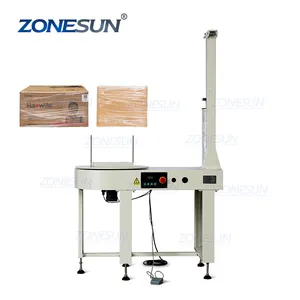 ZONESUN ZS-DBC800 Semi-automatic Carton Box Stretch Film Wrapping Machine Pallet Packaging Machine