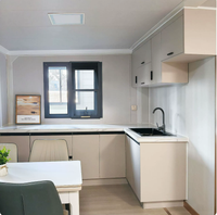 Maison familiale préfabriquée de 30 pieds avec plan de sol flexible, comprenant chambre, salon et cuisine – Petite maison conteneur extensible