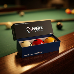 Bolas de Billar Diamond - Carom Helix Vision Black, Juego de 3 Cojines, 61.5mm |   Balón Oficial de la PBA |   Hecho en Corea |   Resina Fenólica - Product Image 1