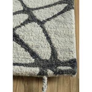 Jaipur <b>Rugs</b> ZA Tra-1518 Contour Grey Black <b>Hand</b> <b>Tufted</b> Large Area Wool <b>Rug</b> for Home 10mm Abstract for Living Room Hallway - Product Image 4