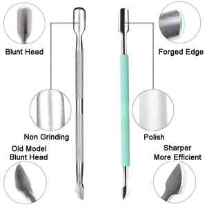 High Quality 2-Piece Stainless Steel Cuticle Pusher and <b>Nail</b> <b>Clipper</b> Essential Tool for Cuticle and <b>Nail</b> Care, 2 Years Warranty - Product Image 3