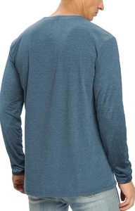 เสื้อลำลองวินเทจแขนยาวของผู้ชายเสื้อลำลองผ้าฝ้าย100% น้ำหนักเบาเล่นกีฬาผ้าแคนวาสสำหรับสวมใส่ทุกวัน - Product Image 3