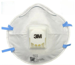 Máscara respiradora desechable 3M 8822 P2 con válvula de respiración, compatible con AS/NZ 1716:2012, diseño ligero para vapores orgánicos y ácidos - Product Image 2