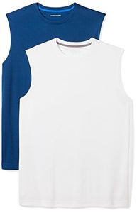 Tela 100% algodón suave y cómoda. Camiseta sin mangas para hombre, camiseta sin mangas para entrenamiento de gimnasio activo - Product Image 4