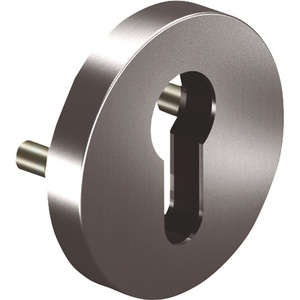 Escutcheon de Aluminio F1, Grosor 9mm, Roseta Redonda 6612 PZ OGRO para Cerraduras de Muebles - Product Image 1