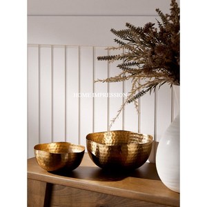 Bol de service en aluminium de cuisine couleur or de concepteur standard vaisselle de table bol de mélange décoratif de nourriture d'indien - Product Image 6