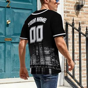 Camiseta de béisbol del equipo Uniforme de camiseta de béisbol de diseño libre personalizado para jóvenes de alta calidad - Product Image 5