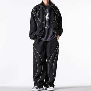 OEM <b>Men</b> Sets Two Piece Custom Tracksuits <b>Shorts</b> and Jacket <b>Zip</b> Nylon Two Piece Windbreaker Set For <b>Men</b> - Product Image 5