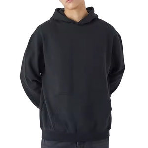 Sweat à capuche pull-over avec logo personnalisé pour hommes sweats à capuche en polaire personnalisés sans ficelle unisexe en mousse DTG sérigraphie pour l'hiver - Product Image 1