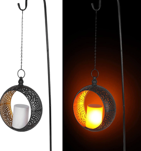 High Quality <b>Black</b> Hanging Metal Candle <b>Lantern</b> for Home Wedding Outdoor Christmas Decorations-Available in Wholesale Price - Product Image 3